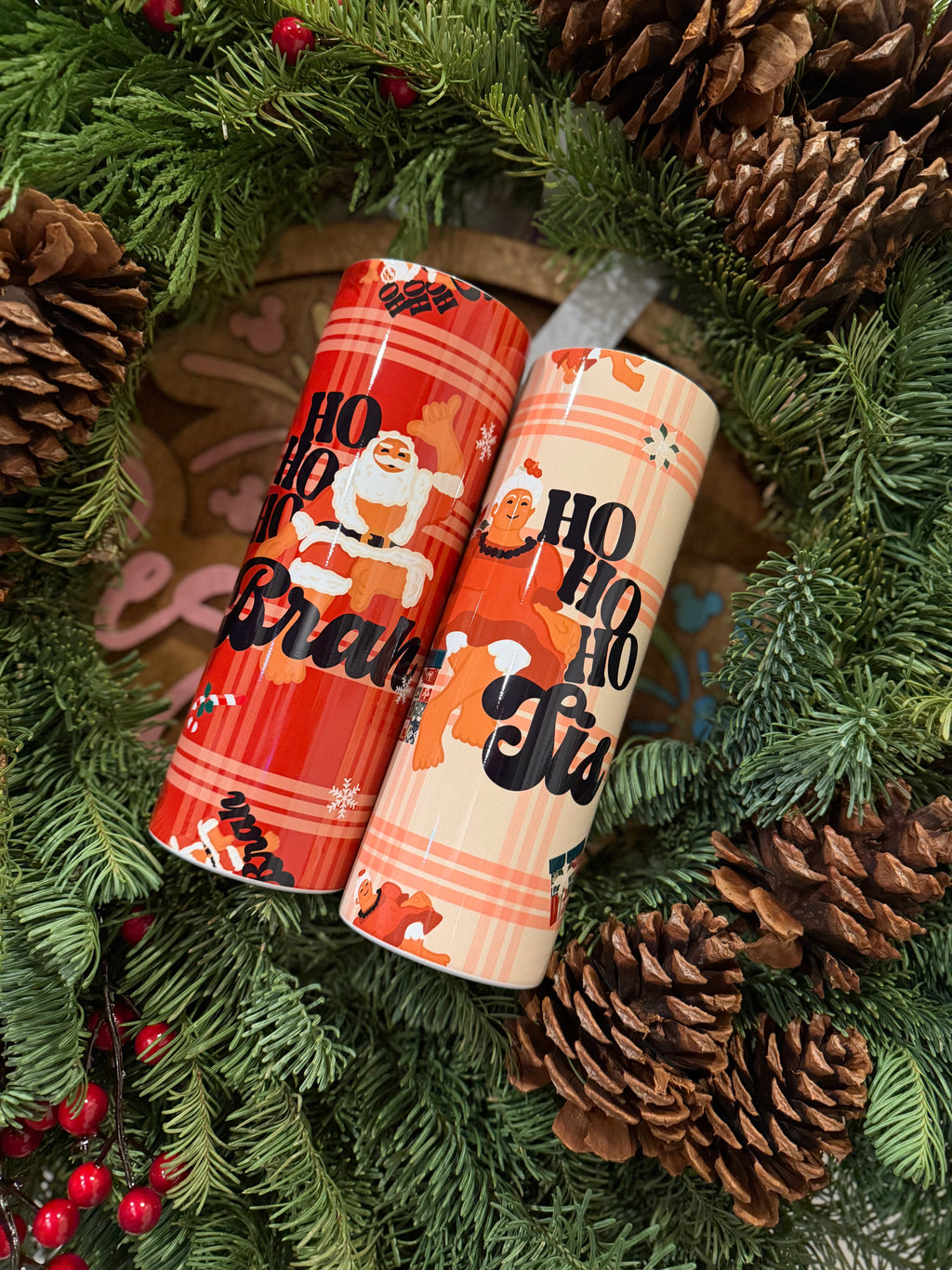 HoHoHo Brah + Sis Tumblers