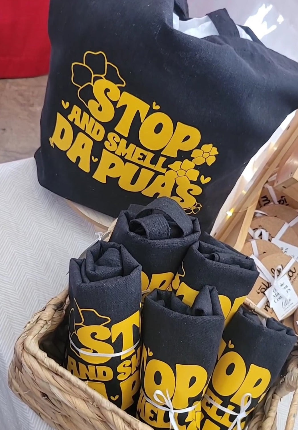 Stop & Smell Da Puas Tote Bag